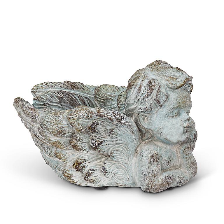AB Resting Cherub Planter 7"L