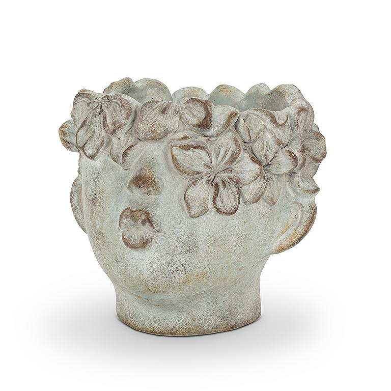 AB Small Kissing Face Planter 7"H