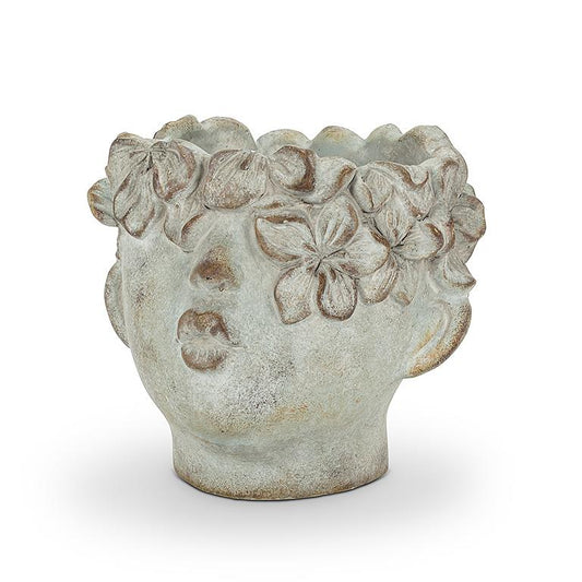 AB Small Kissing Face Planter 7"H