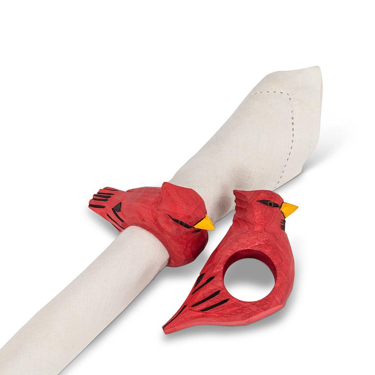 Cardinal Napkin Ring 4"L