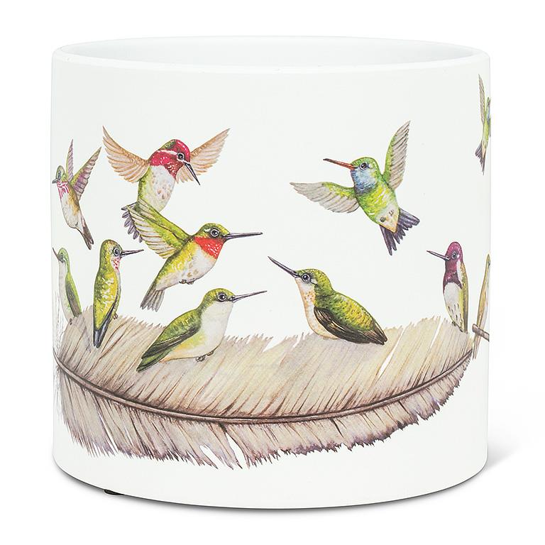 AB Large Hummingbirds Planter 6.5"D