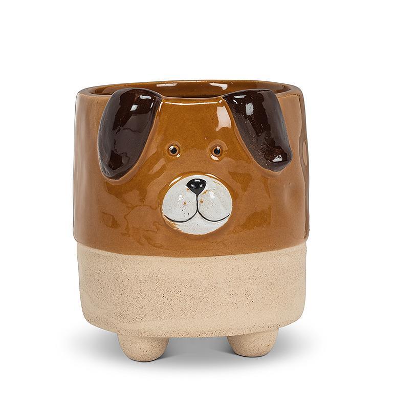 AB Large Dog on Legs Planter