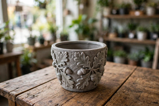AB Small Oak Leaves & Acorns Planter 5"H (Copy)