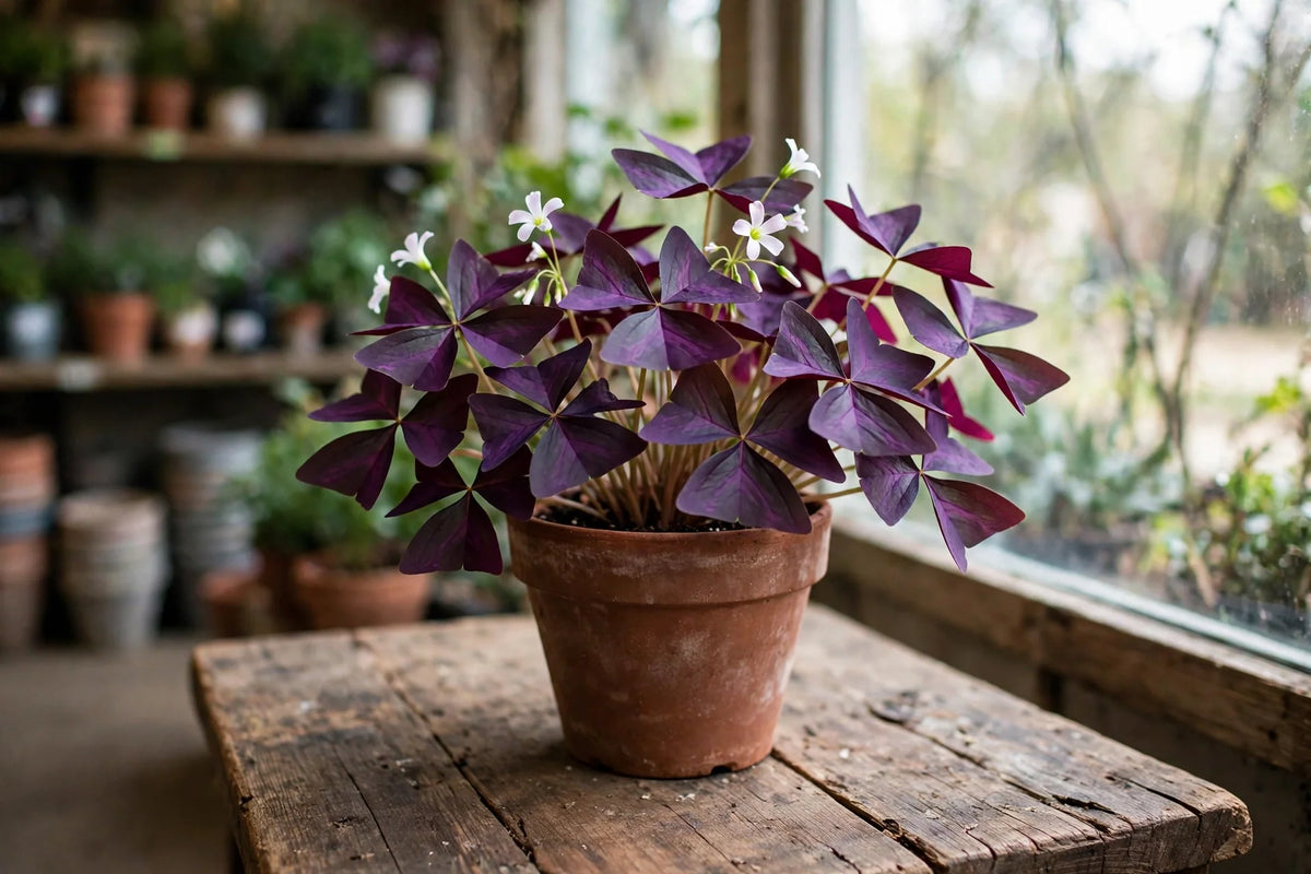 Oxalis Purple Shamrock 6"