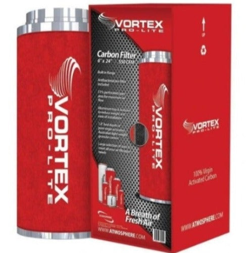 Vortex Pro-Lite Filter 6" x 24" 550 CFM Carbon Filter