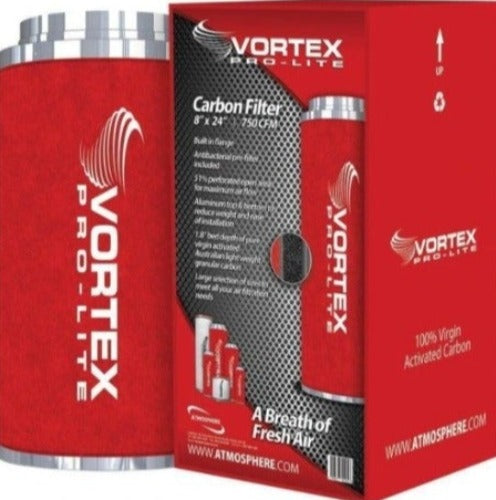 Vortex Pro-Lite Filter 8" x 24" 750 CFM Carbon Filter