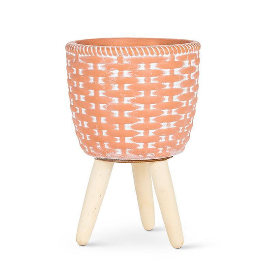 AB WOVEN Tripod Planter Terra 7"H Lg