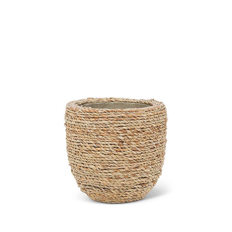 AB Seagrass Covered Planter 6"D