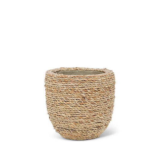AB Seagrass Covered Planter 6"D