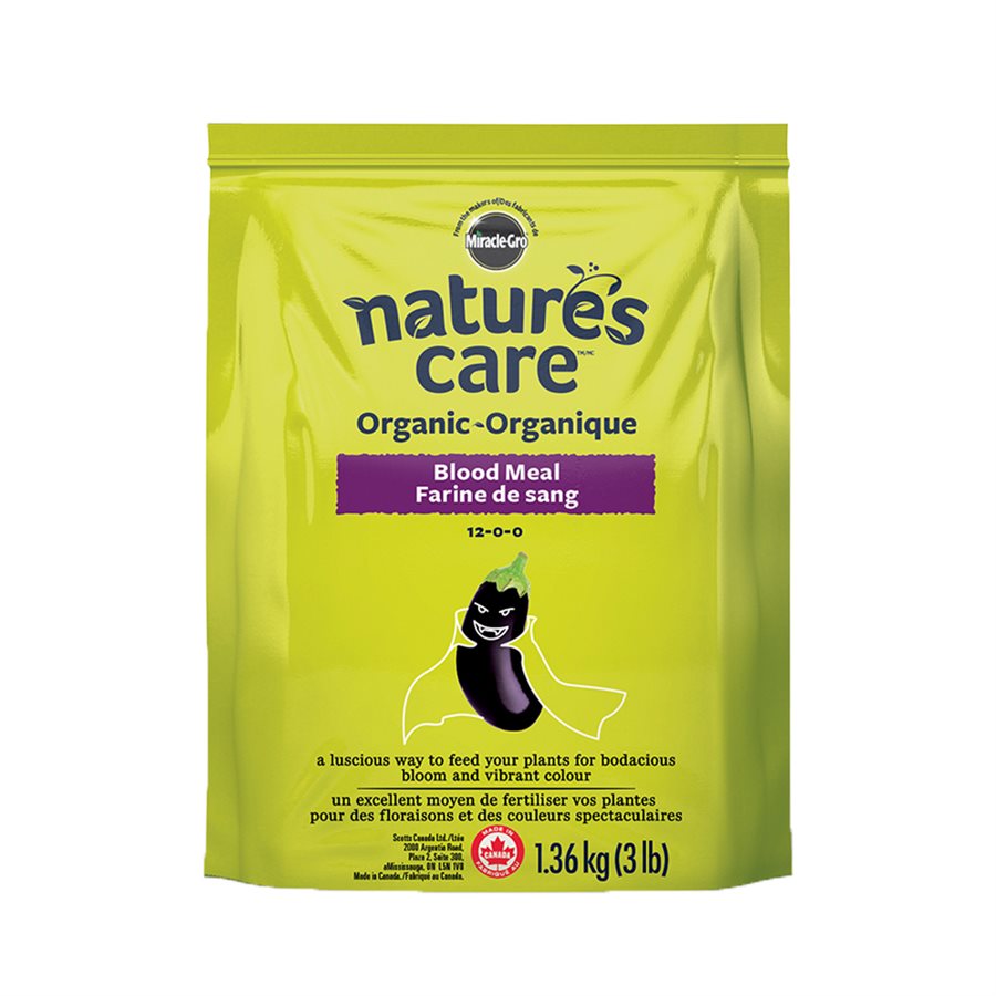 Nature's Care Organic Blood Meal 12-0-0.  1.36kg