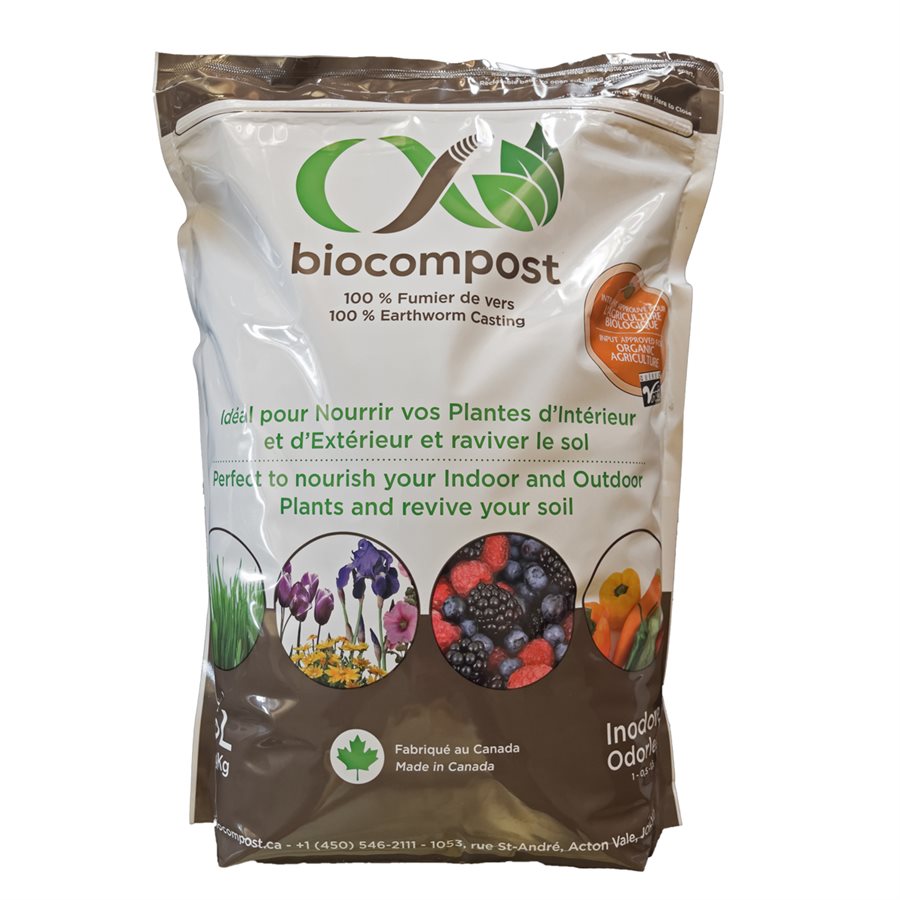 Earth Worm Castings 100% BIOCOMPOST ORGANIC 5L