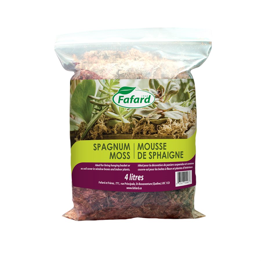 FAFARD Sphagnum Moss Long Fibre Orangic 4L