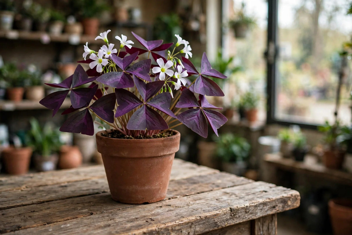 Oxalis Purple Shamrock 6"