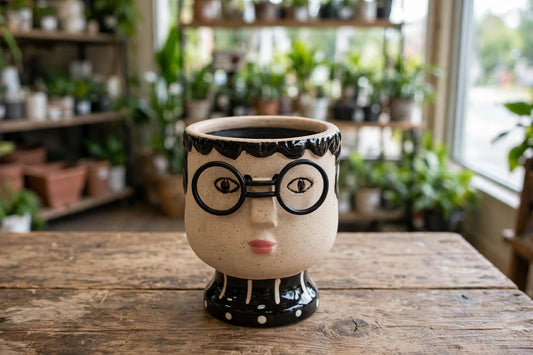 AB Small Face Planter with Glasses 3.5" (Copy)