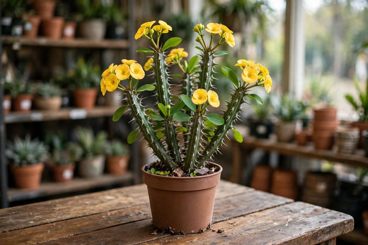 Crown of Thorns Sonoma yellow