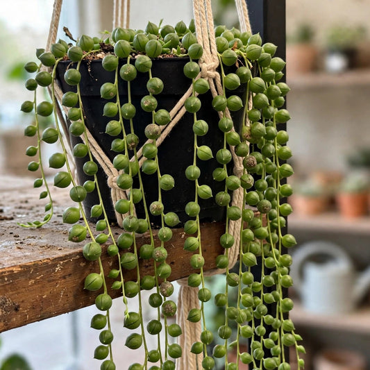 String of Pearls Hanging Basket