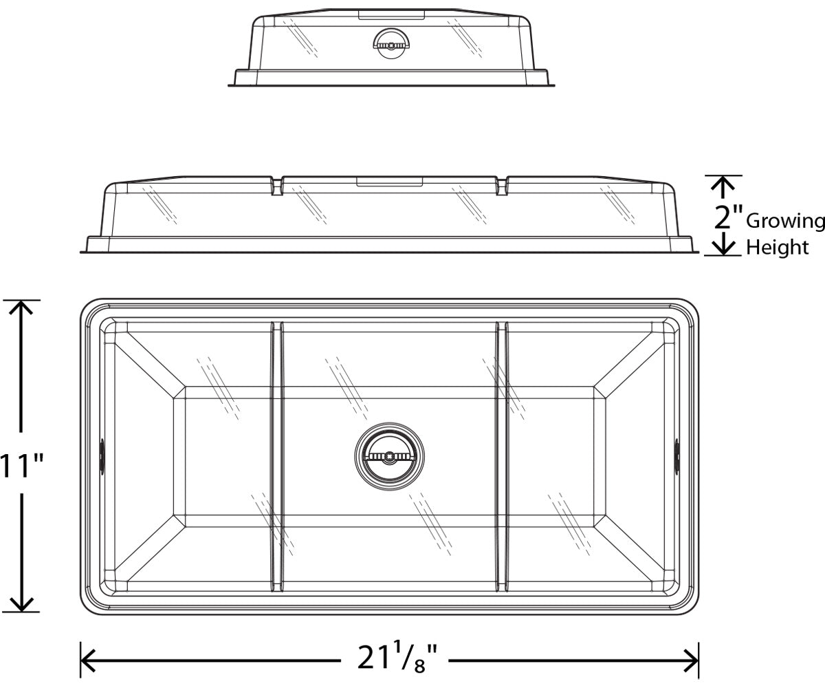 Vented Humidity Dome, 2"