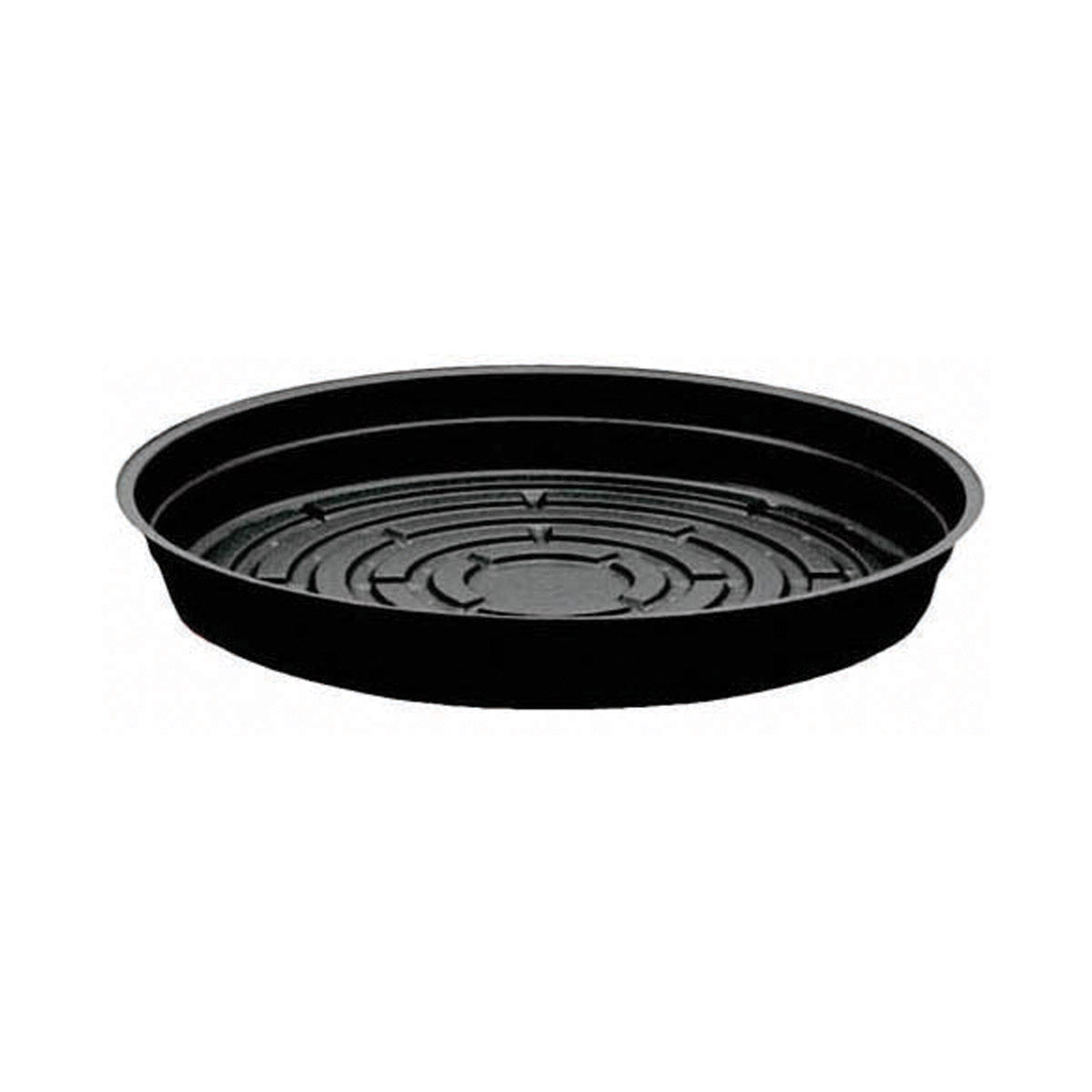 4" Black Vinyl Plant Saucer