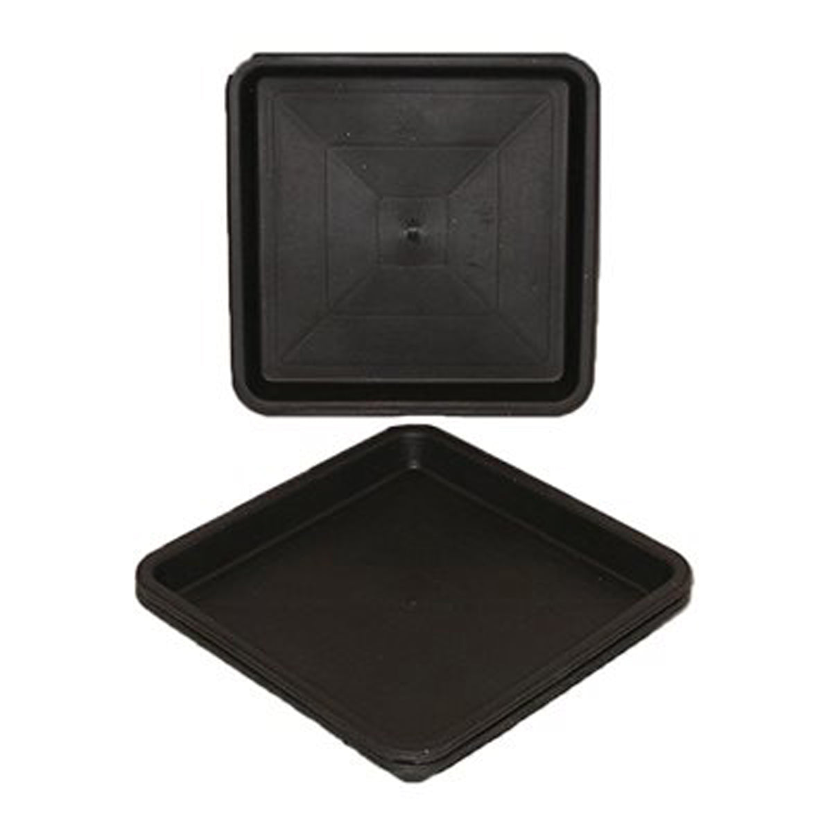 Square Saucer Black 8"