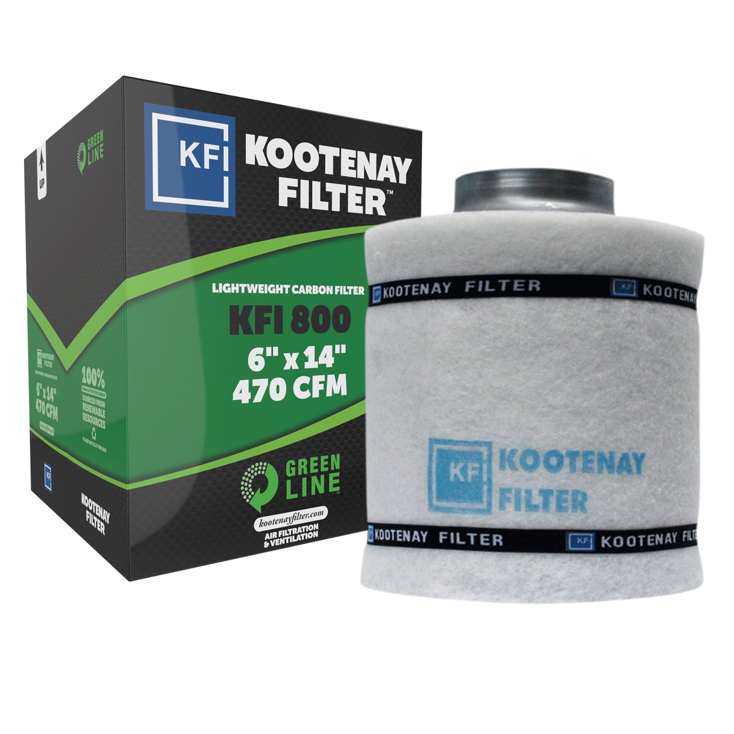 Kootenay Filter GreenLine 800 6"