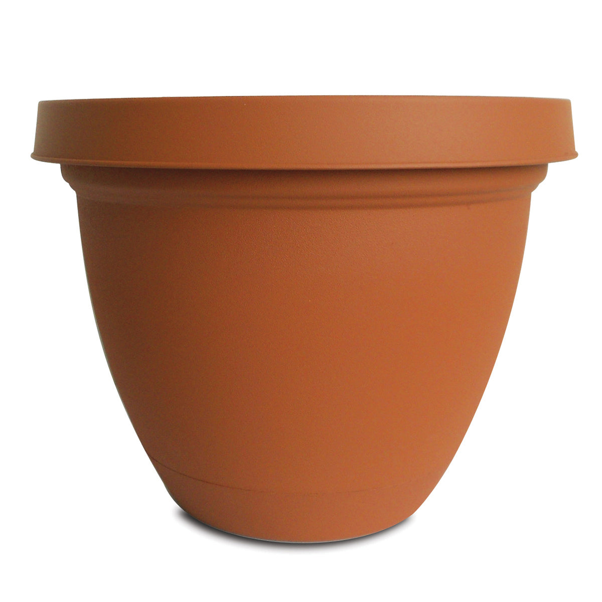 12" Infinity Planter w/attached Saucer-Clay