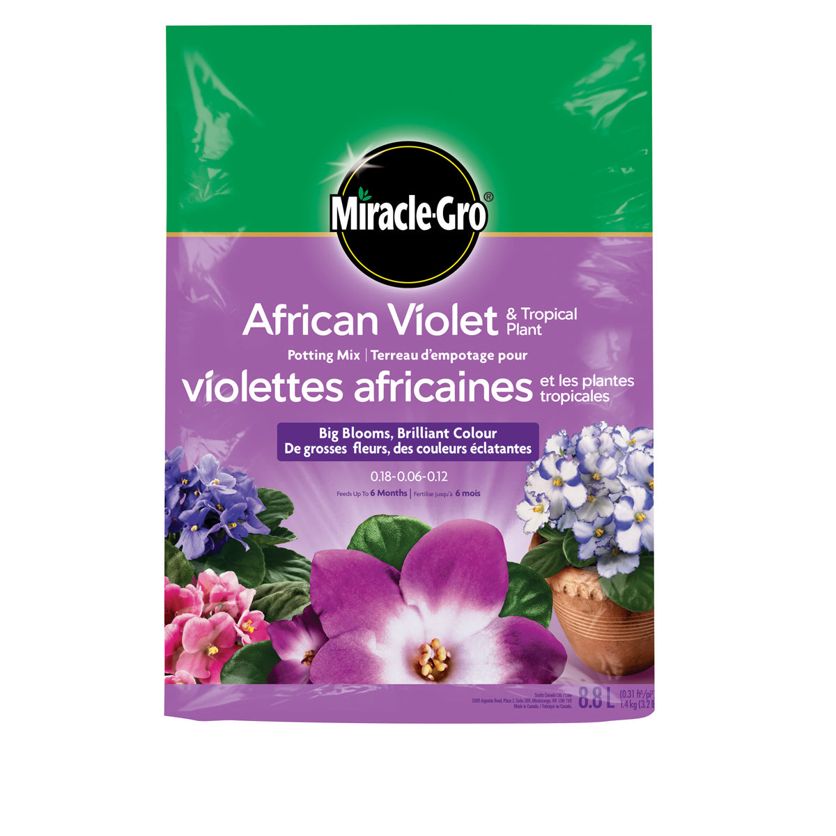 Miracle Gro - African Violet & Tropical Potting Soil 8.8L