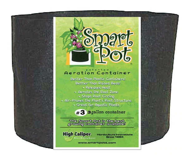 Smart Pot #3 Gallon / 11 L Black Fabric Pot