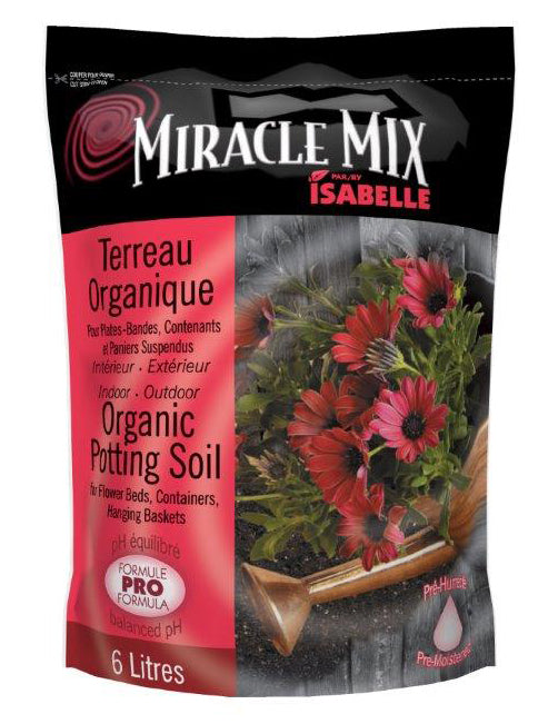 Isabelle Miracle Mix Organic Potting Soil For Containers / Hanging Baskets & Flower Gardens 32L