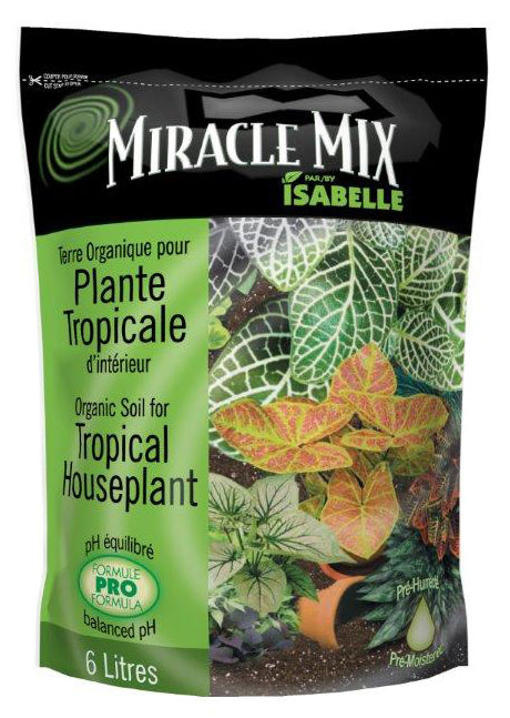 Isabelle Organic Miracle Mix Tropical Houseplants Potting Soil 6L