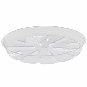 POT SAUCER/ TRAY CLEAR PLASTIC